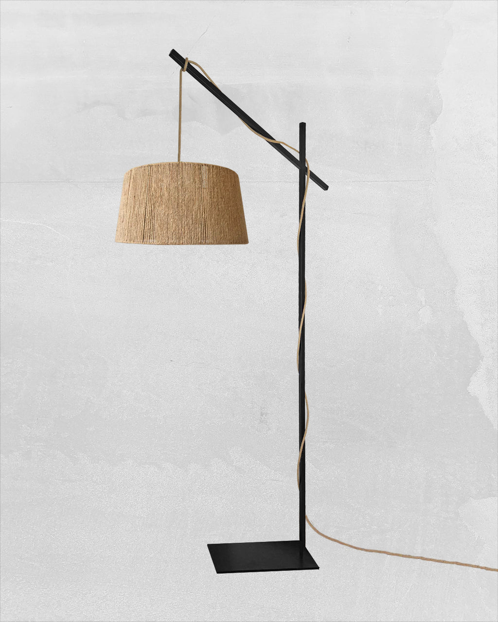 Lámpara de Pie Cruceta Rústic Cónica