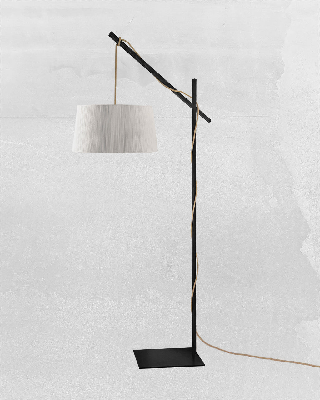 Lámpara de Pie Cruceta Rústic Cónica