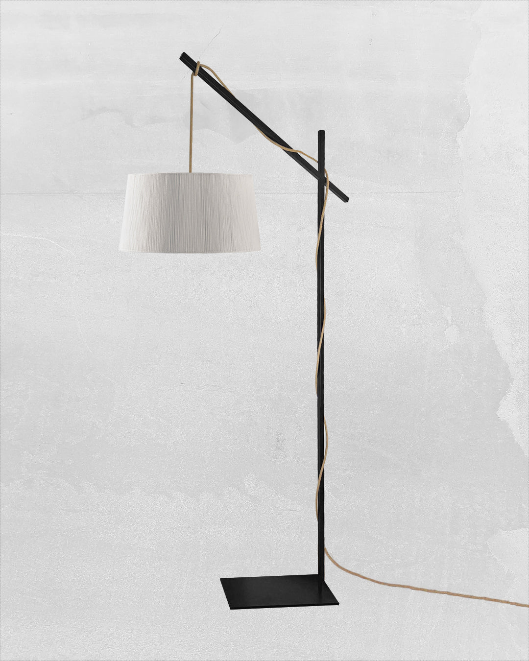 Lámpara de Pie Cruceta Rústic Cónica