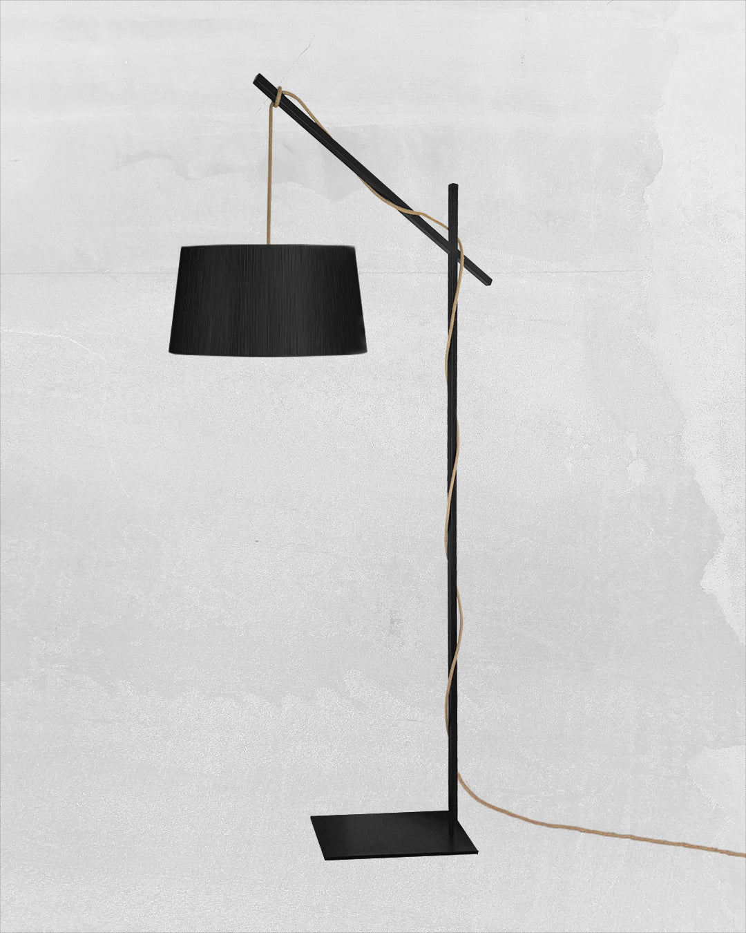 Lámpara de Pie Cruceta Rústic Cónica