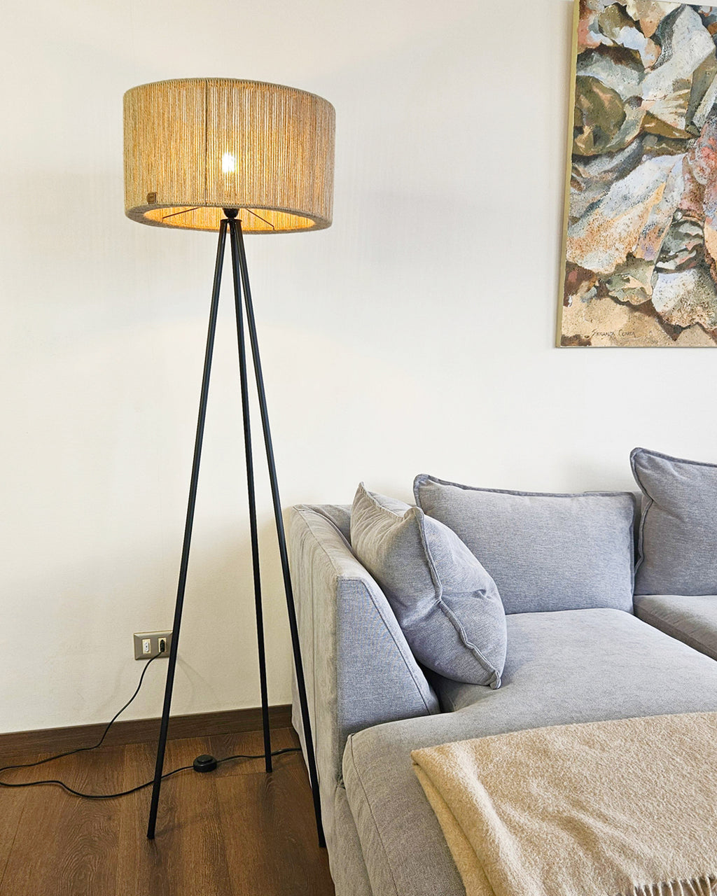 Lámpara de Pie Tripode Chic