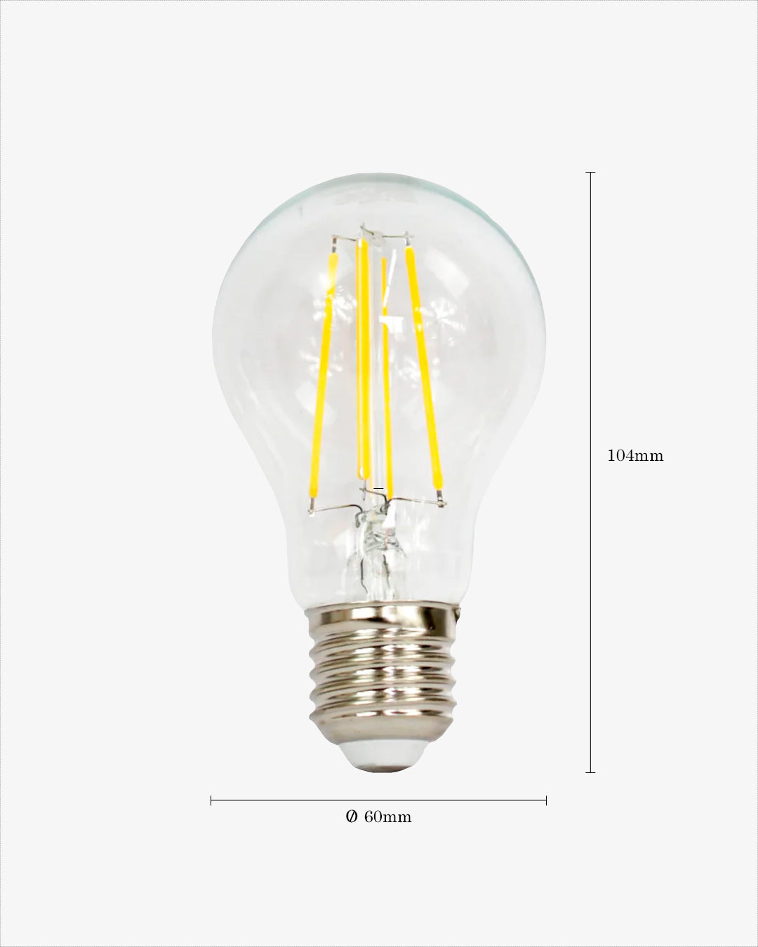 AMPOLLETA LED VINTAGE A60 8W - BLANCO CÁLIDO (2700K)