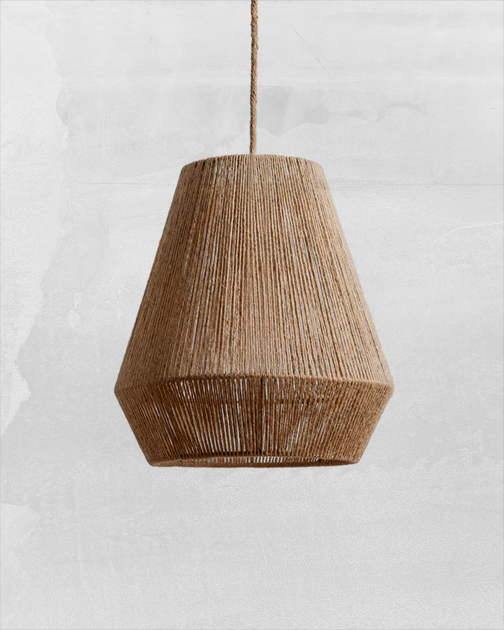 Lámpara Colgante Diamante Chic Fibra Natural