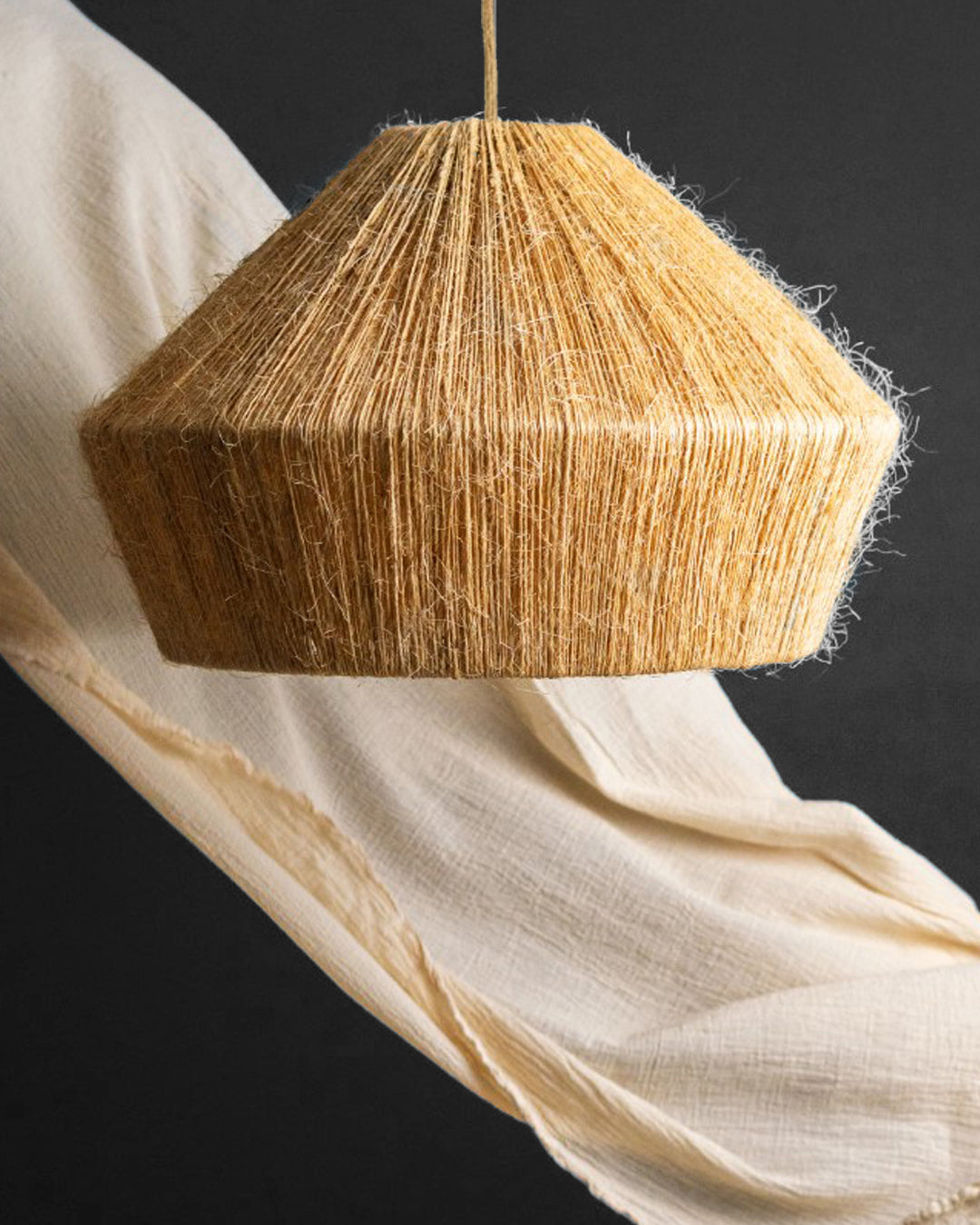 Lámpara Colgante Magno Rombo Sisal