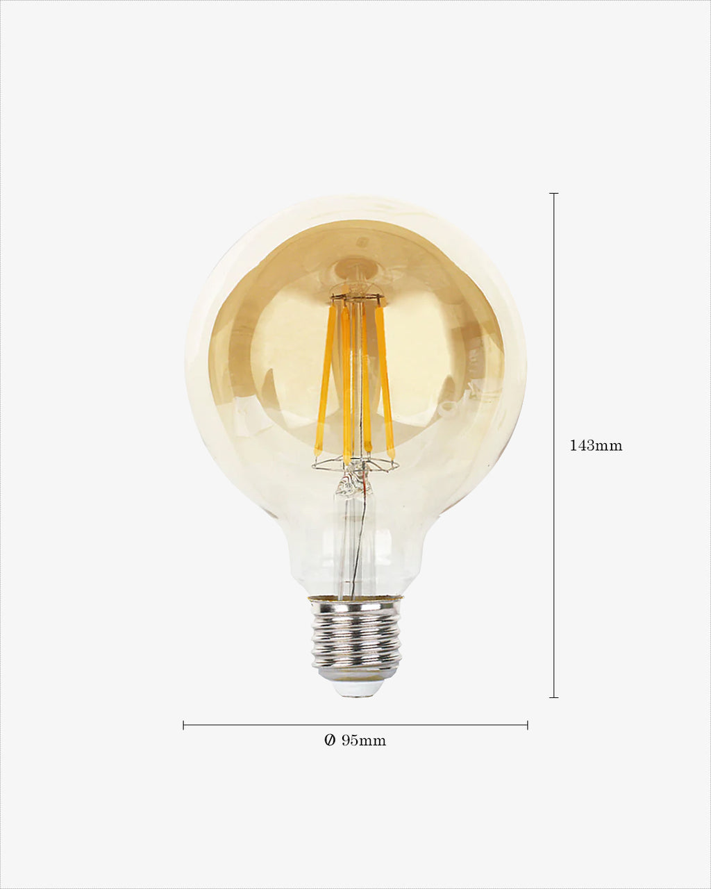 Ampolleta Vintage Filamentos Globo