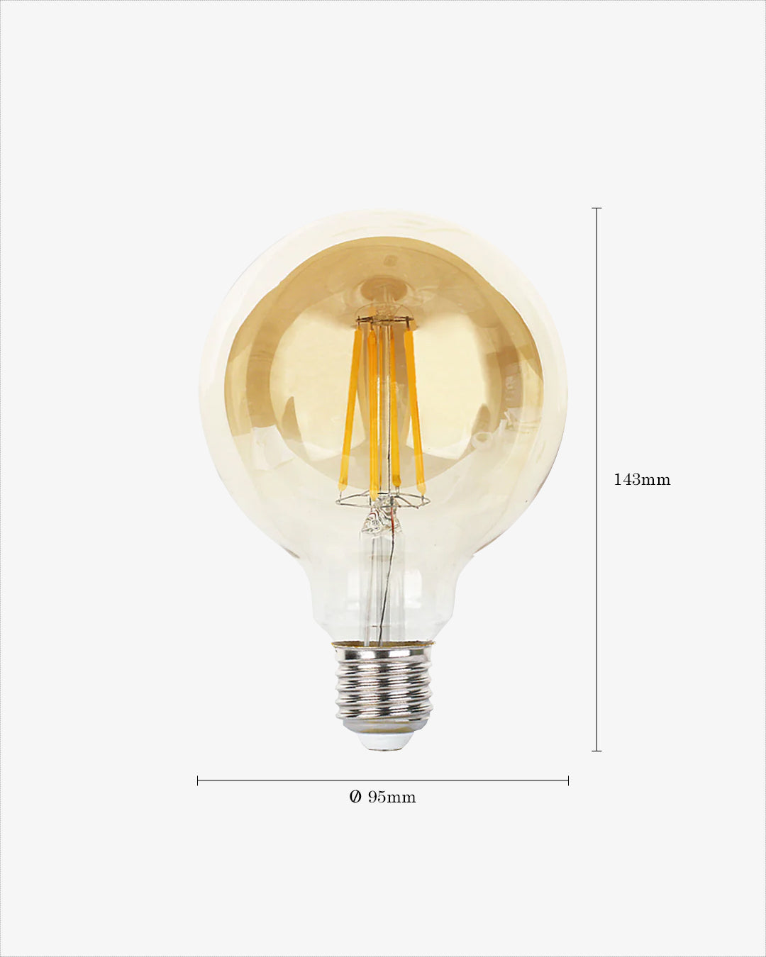 Ampolleta Vintage Filamentos Globo