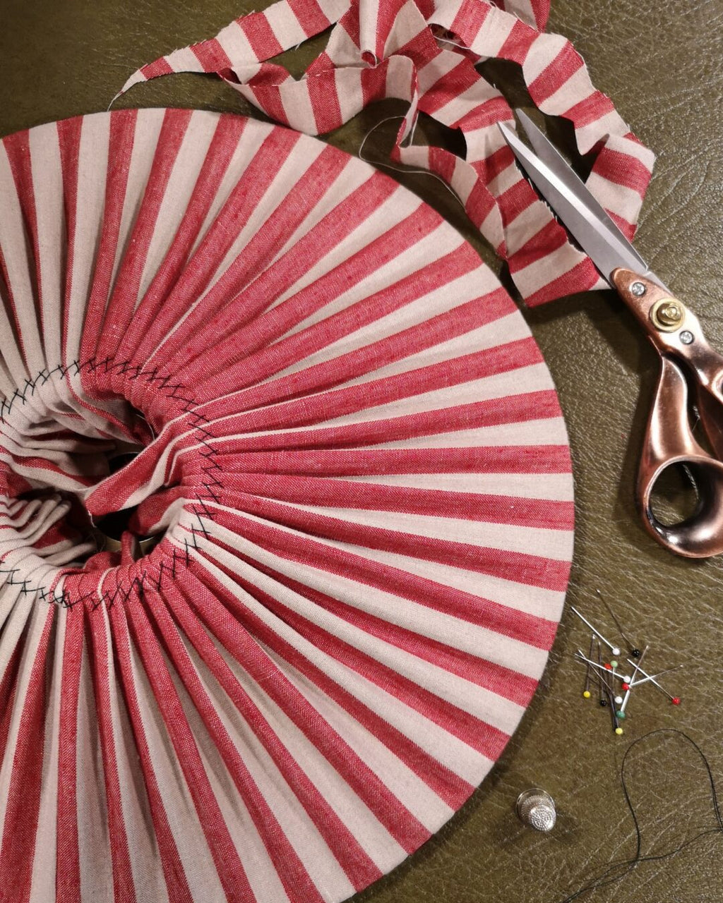 Lámpara Colgante Tiffany Rojo Beige