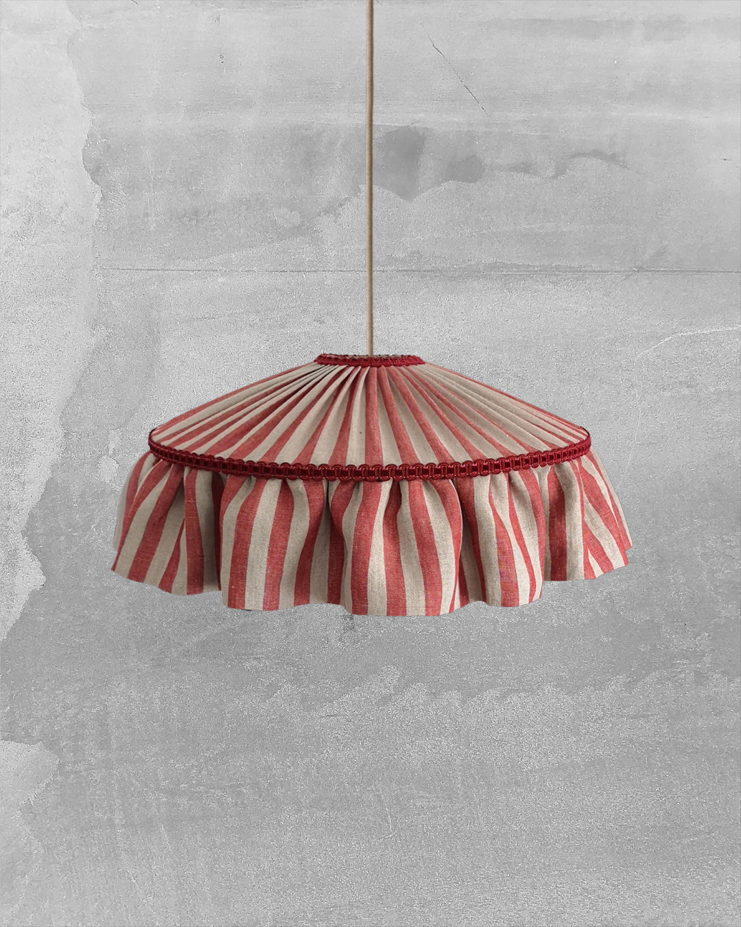 Lámpara Colgante Tiffany Rojo Beige