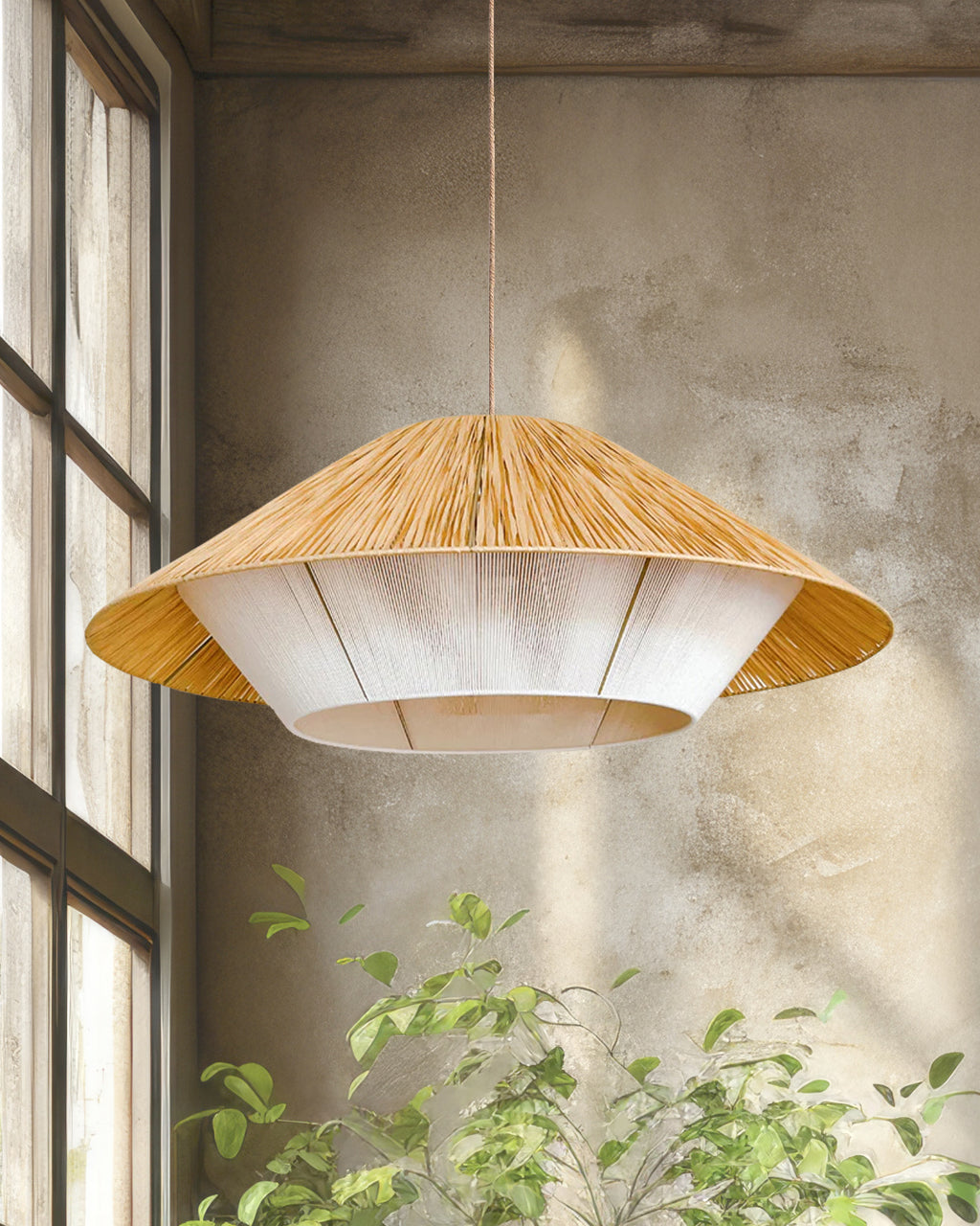 Lámpara Colgante Platillo Rústic