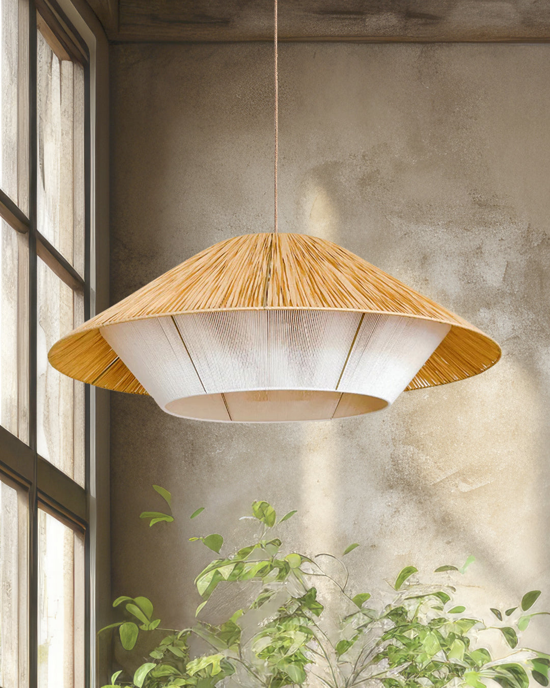 Lámpara Colgante Platillo Rústic