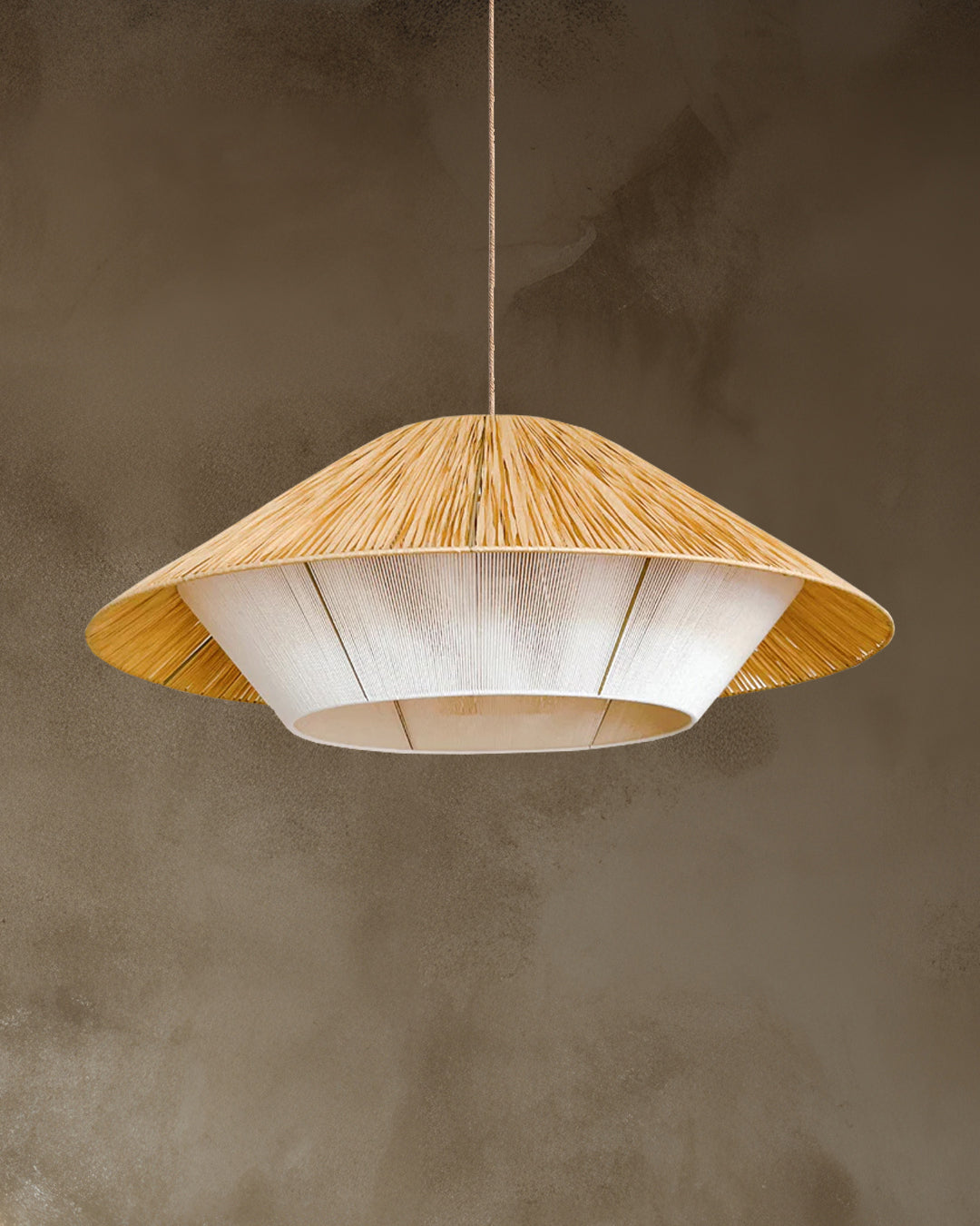 Lámpara Colgante Platillo Rústic