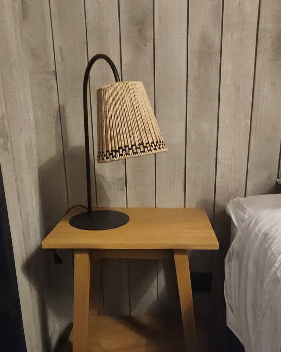 Lámpara Sobremesa Selecta Curva Zig Zag Black