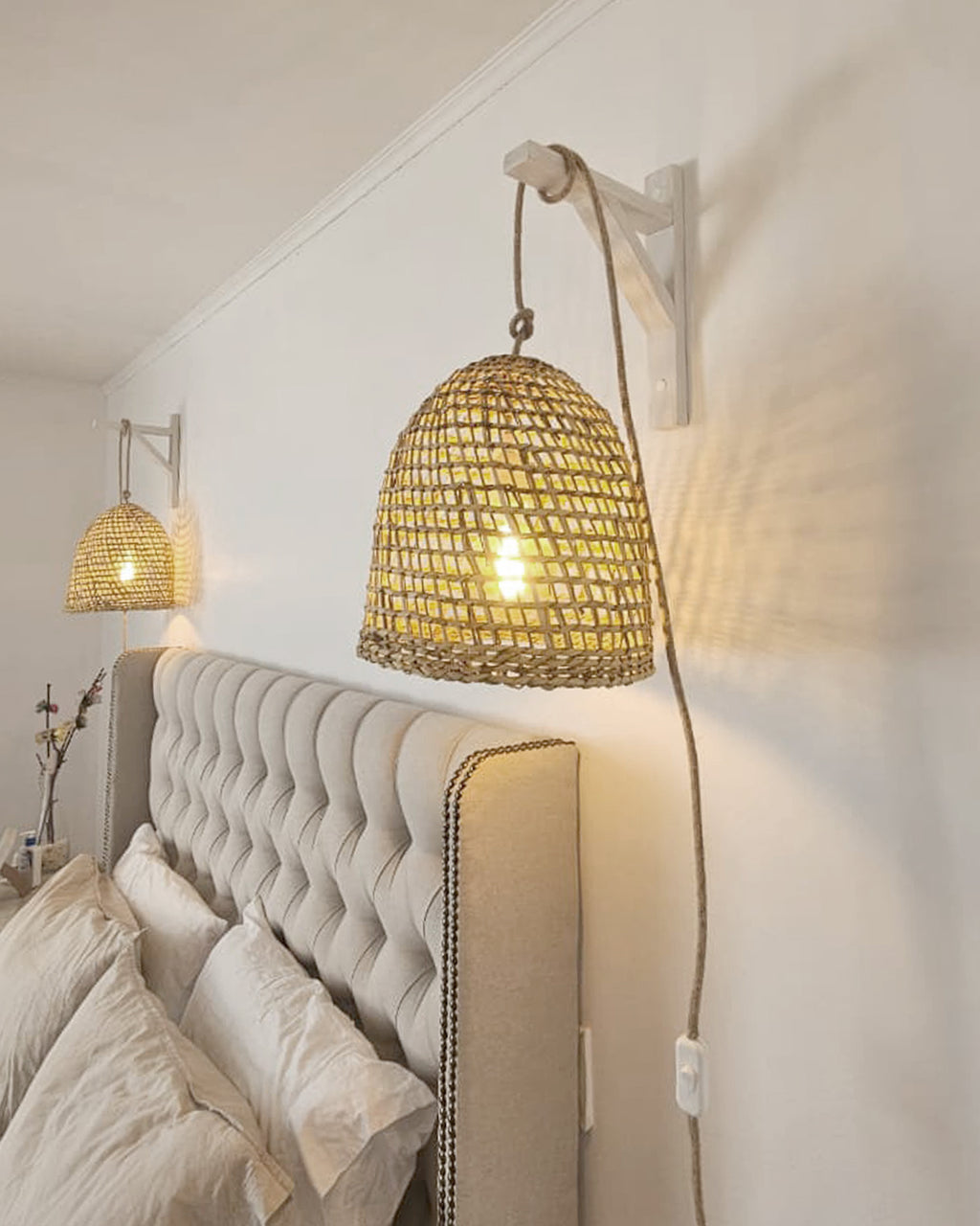 Lámpara Colgante con Soporte Origen Junquillo