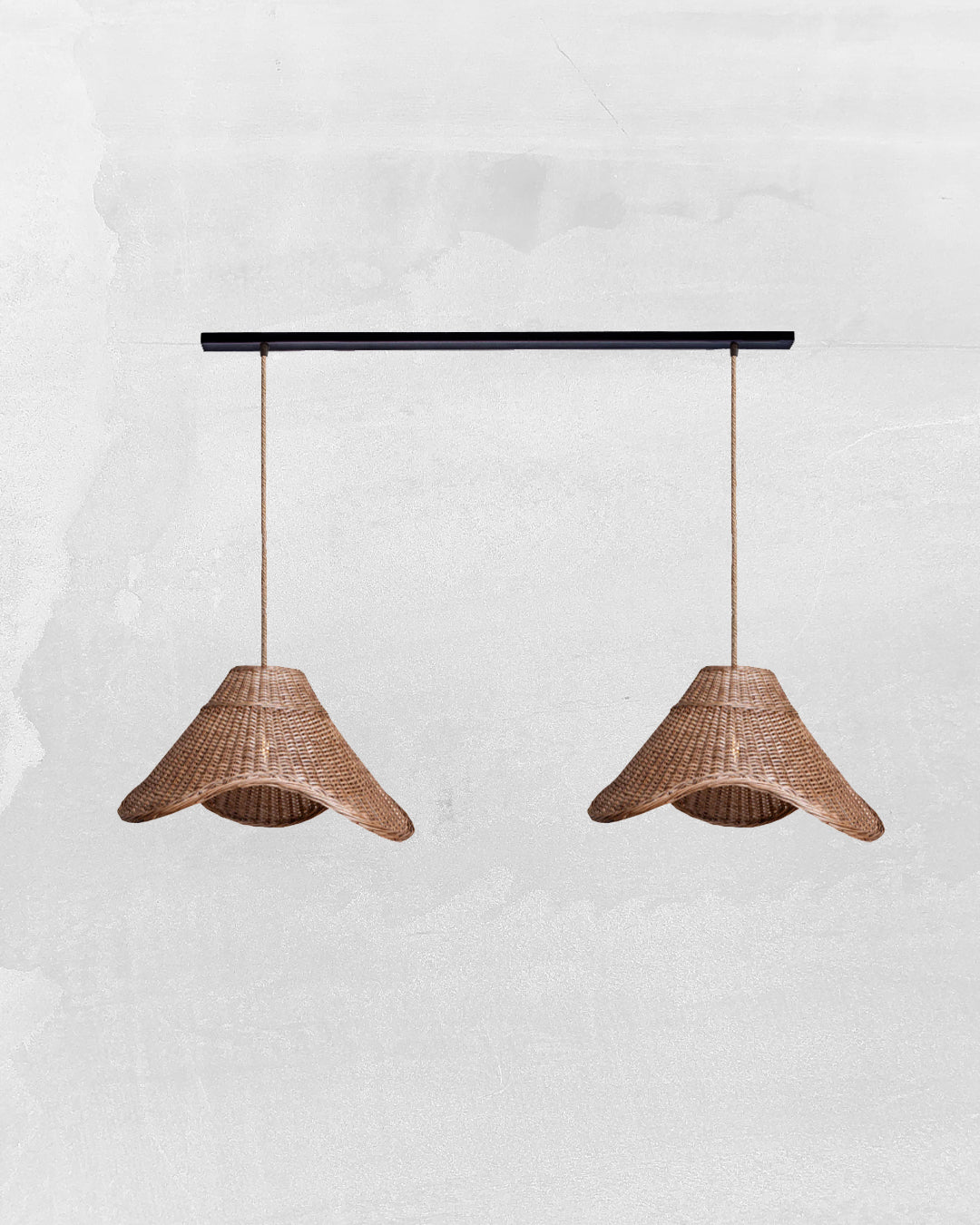 Lámpara Colgante Dúo Mantarrayas en Barra