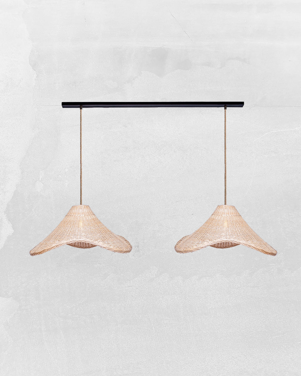 Lámpara Colgante Dúo Mantarrayas en Barra