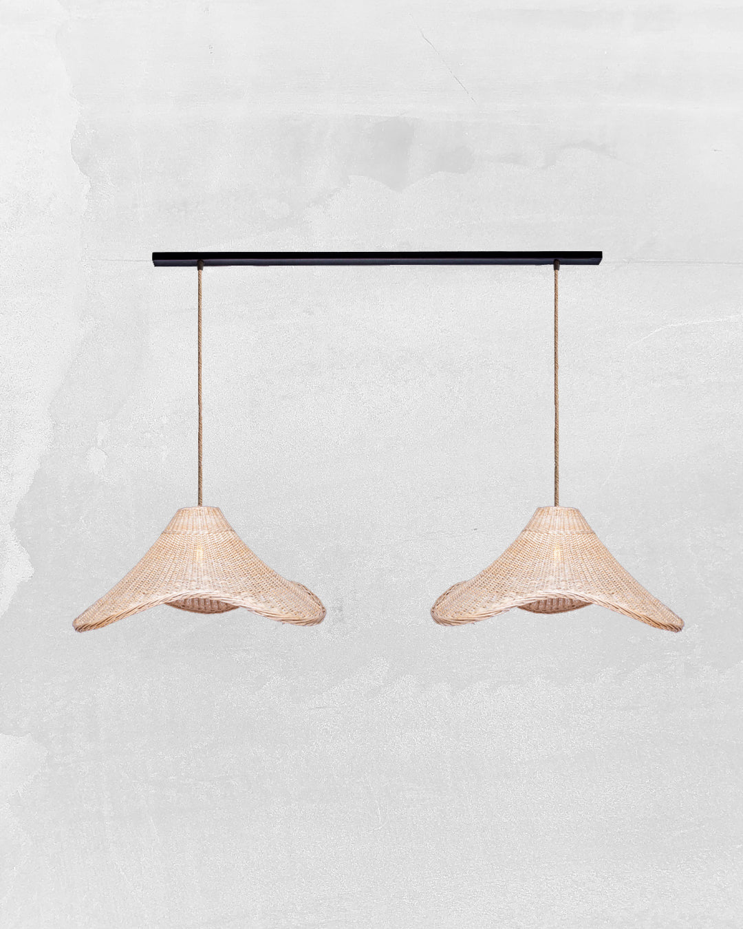 Lámpara Colgante Dúo Mantarrayas en Barra