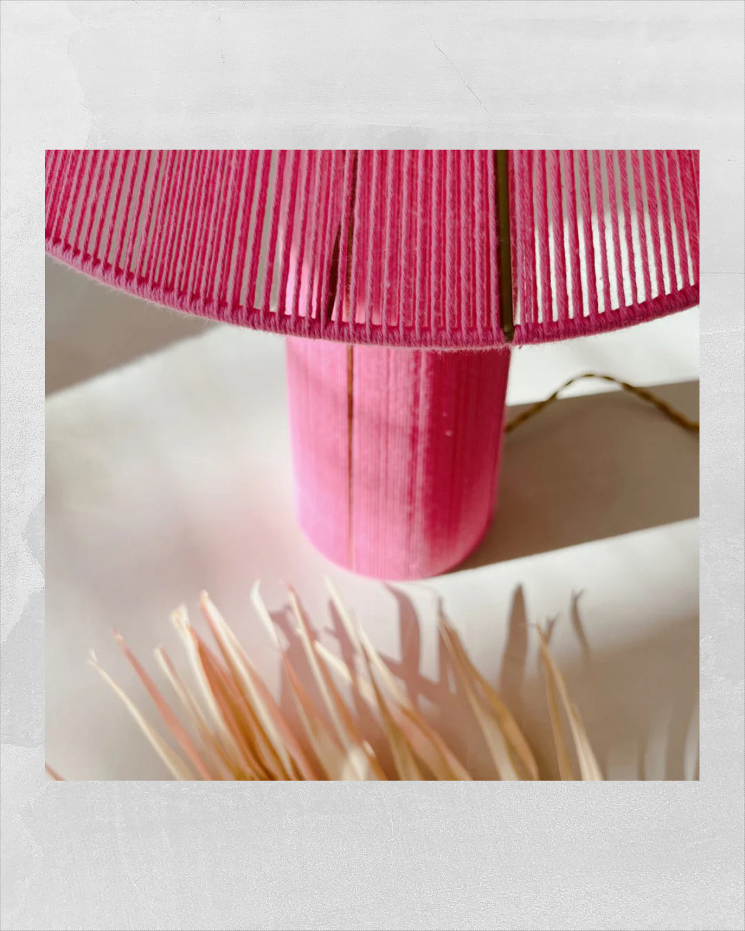 Lámpara Sobremesa Fungi Rosa